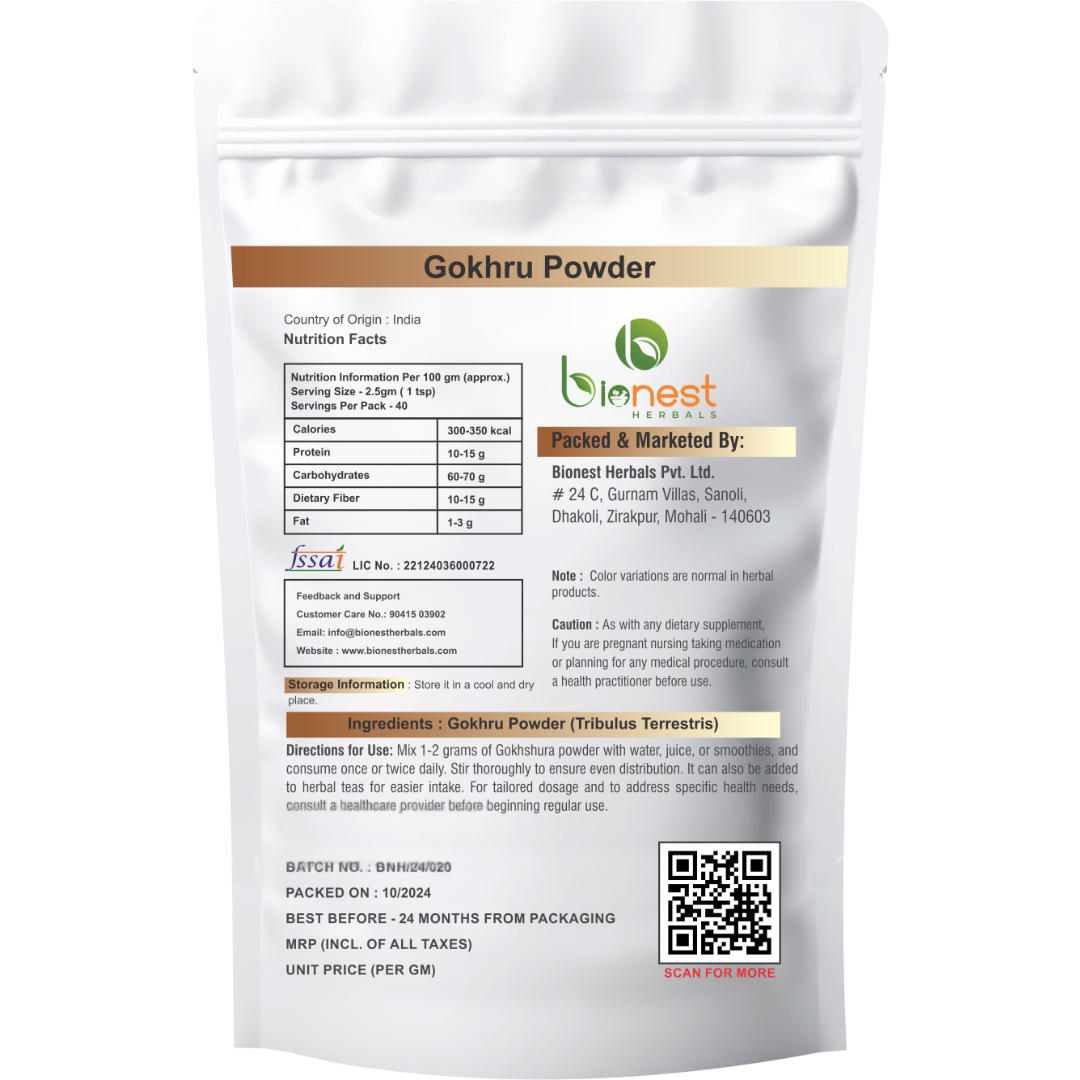Bionest Herbals Gokhru Powder