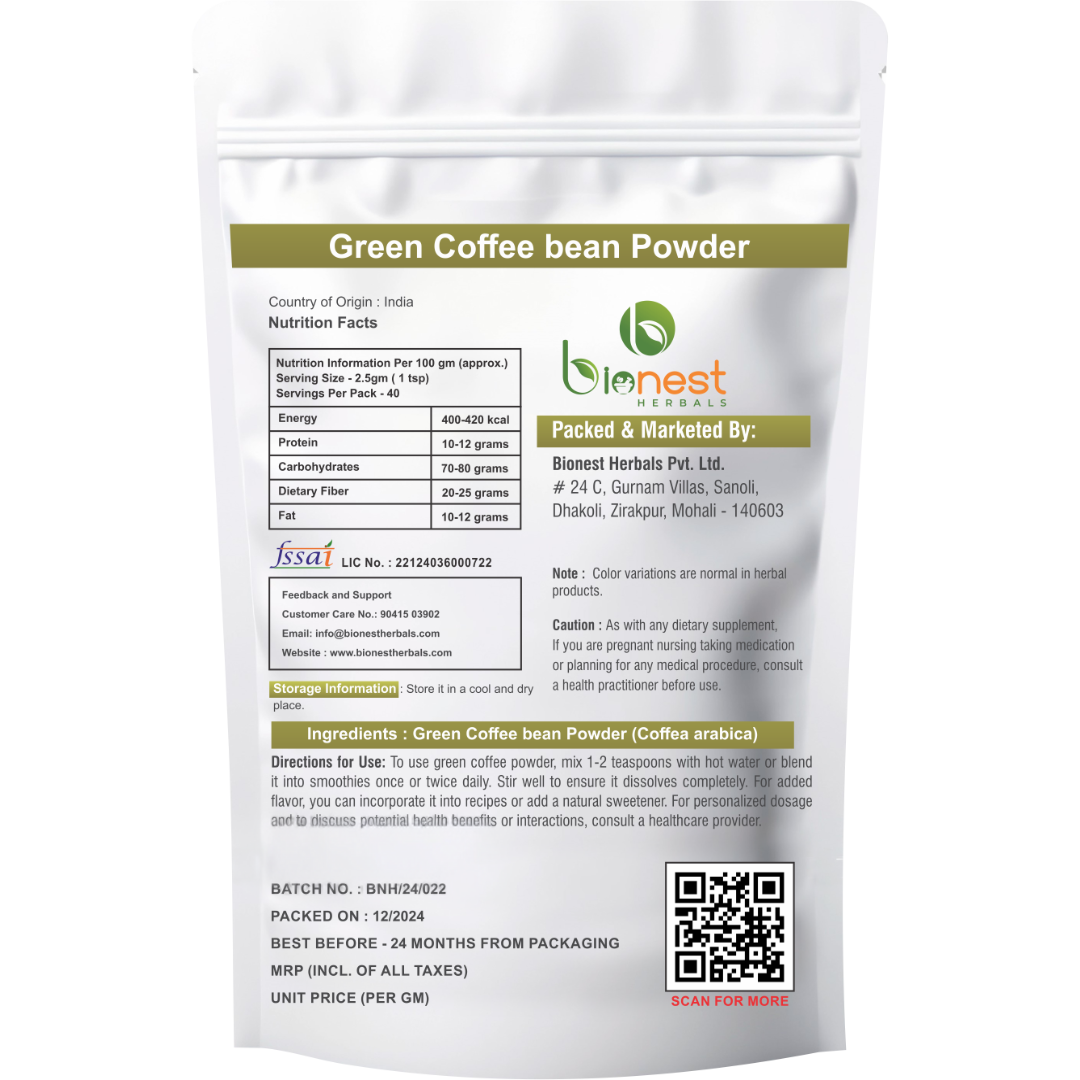 Bionest Herbals Green Coffee bean Powder