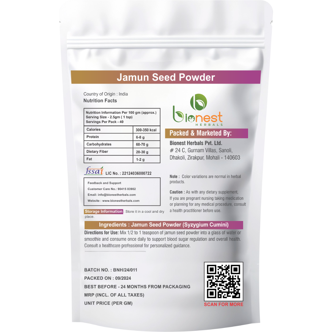 Bionest Herbals Jamun Guthli Powder