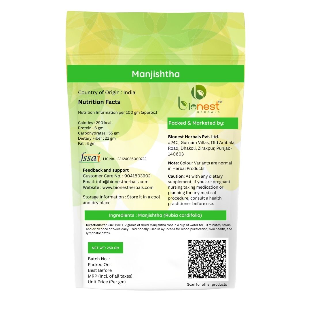 Bionest Herbals Manjishtha