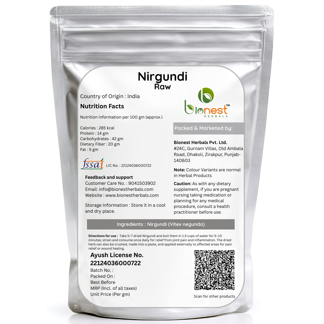 Bionest Herbals Nirgundi - 250 gm