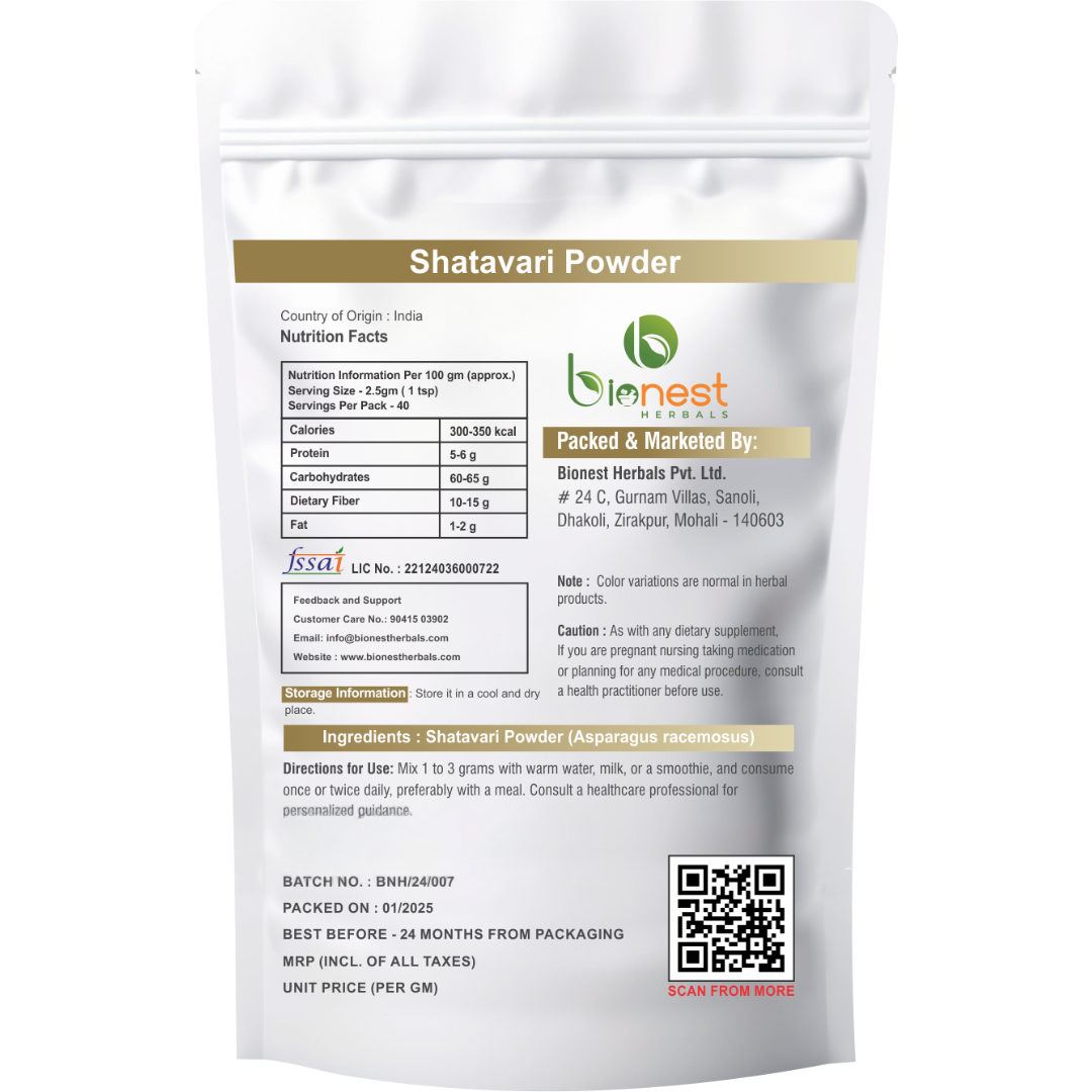 Bionest Herbals Shatavari Powder