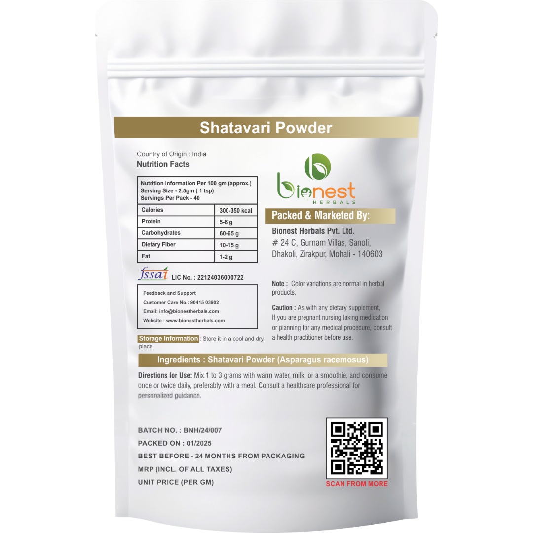 Shatavari Powder - Reproductive Health | Women Health & Hormonal Balance