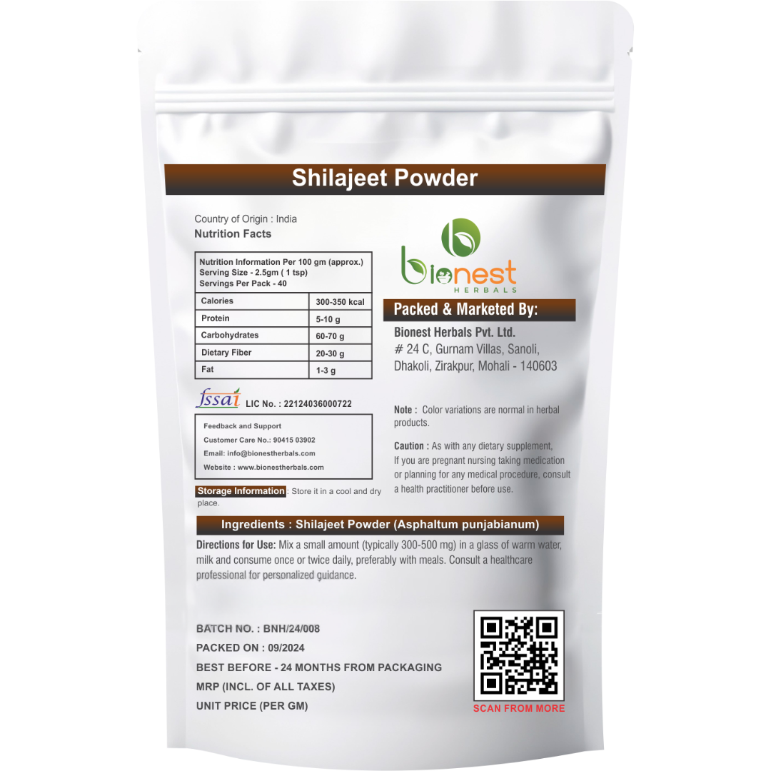 Bionest Herbals Shilajit Powder
