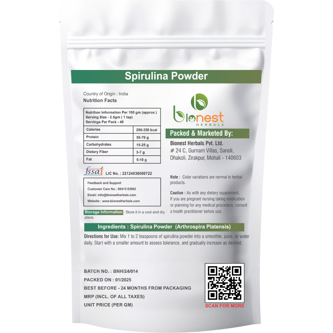 Bionest Herbals Spirulina Powder