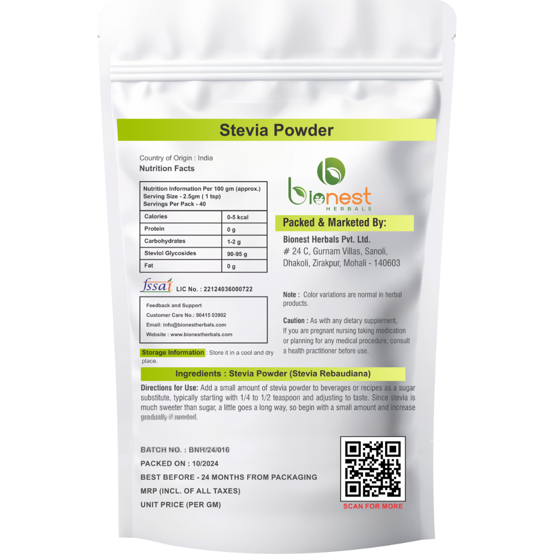 Bionest Herbals Stevia Powder