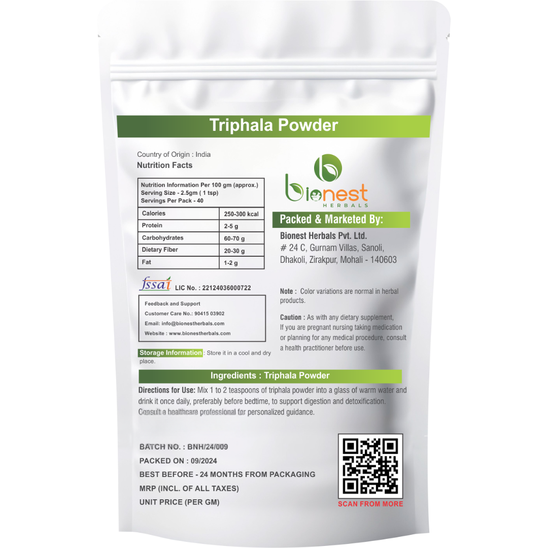 Bionest Herbals Triphala Powder