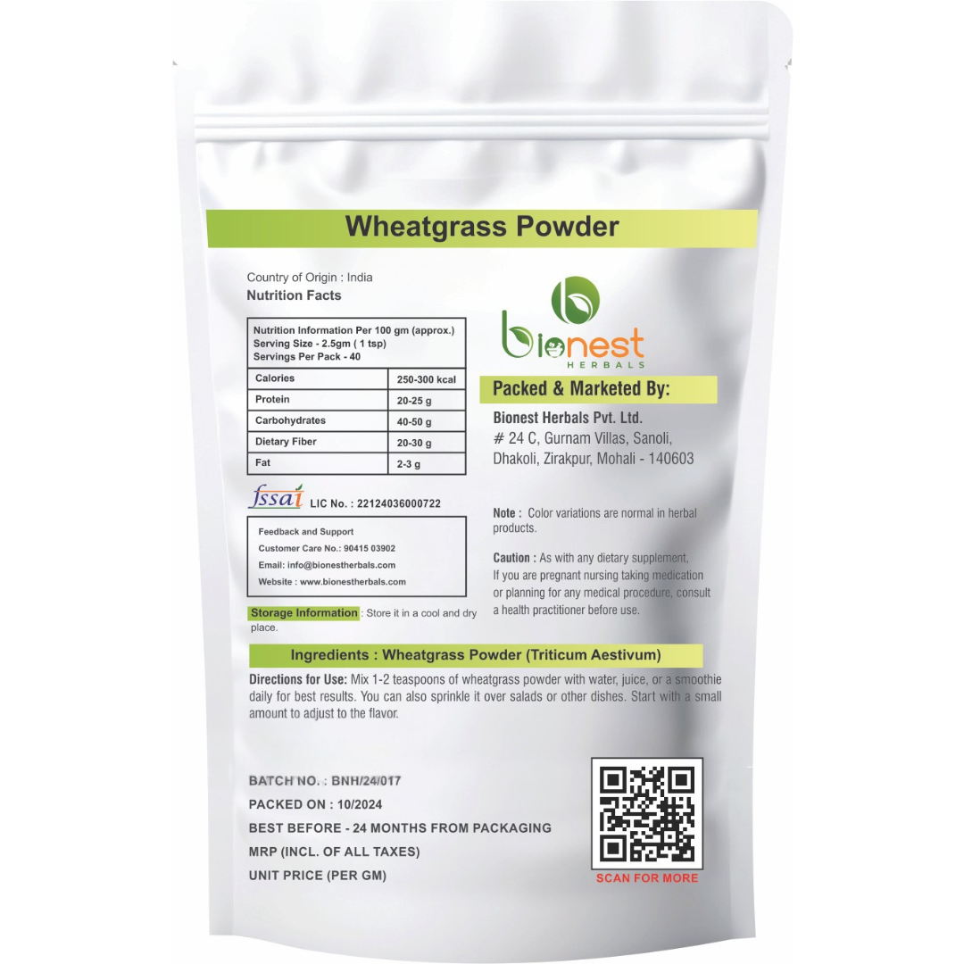Bionest Herbals Wheatgrass Powder