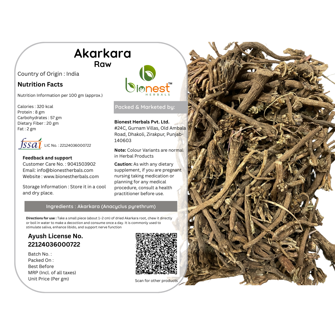 Bionest Herbals Akarkara roots - 250 gm
