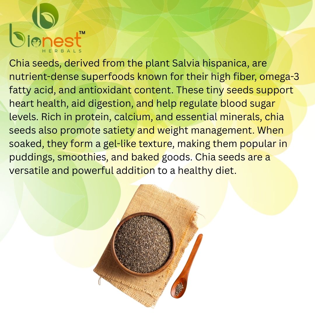 Bionest Herbals Chia Seeds - 250 gm