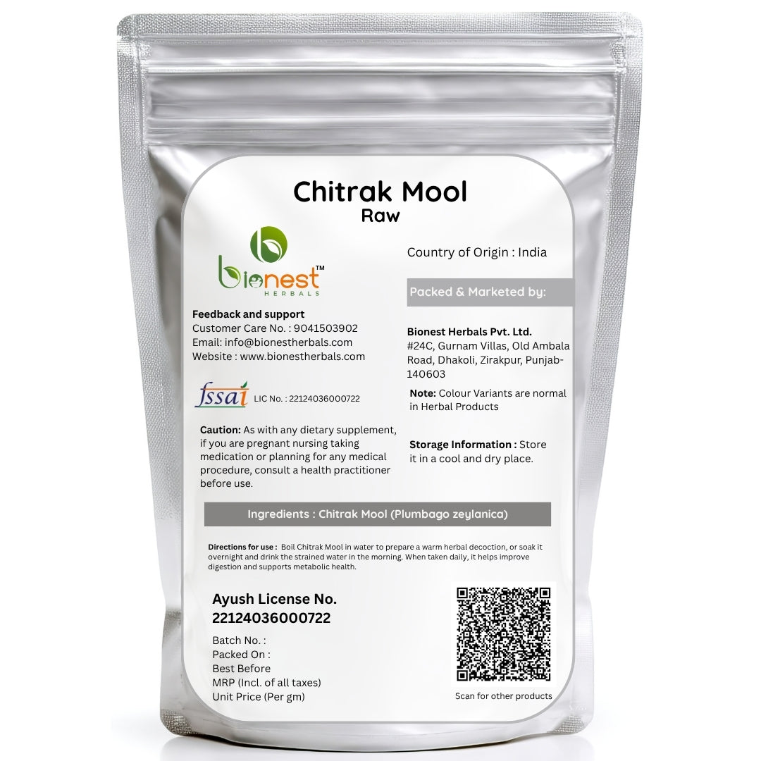 Bionest Herbals Chitrak Mool - 250 gm