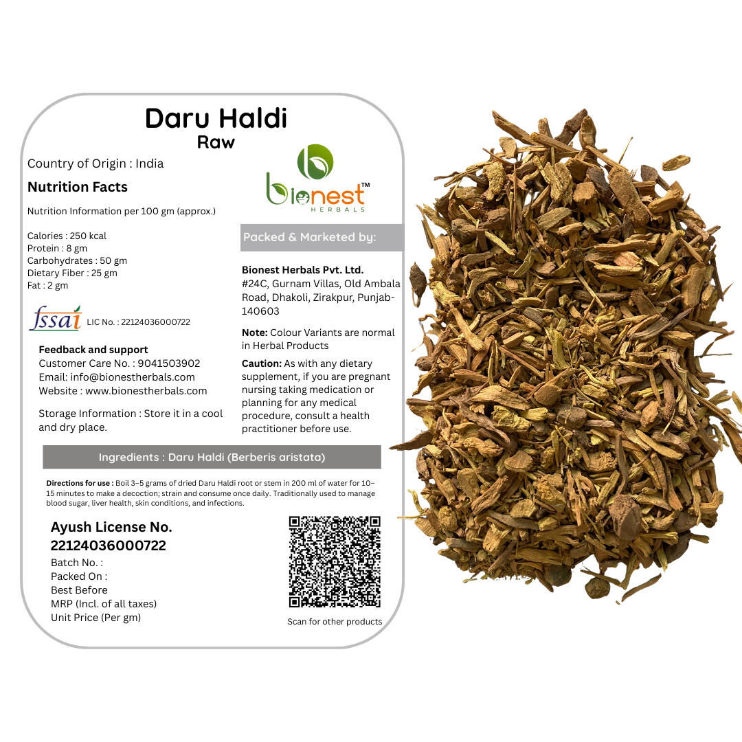 Bionest Herbals Daru Haldi - 250 gm