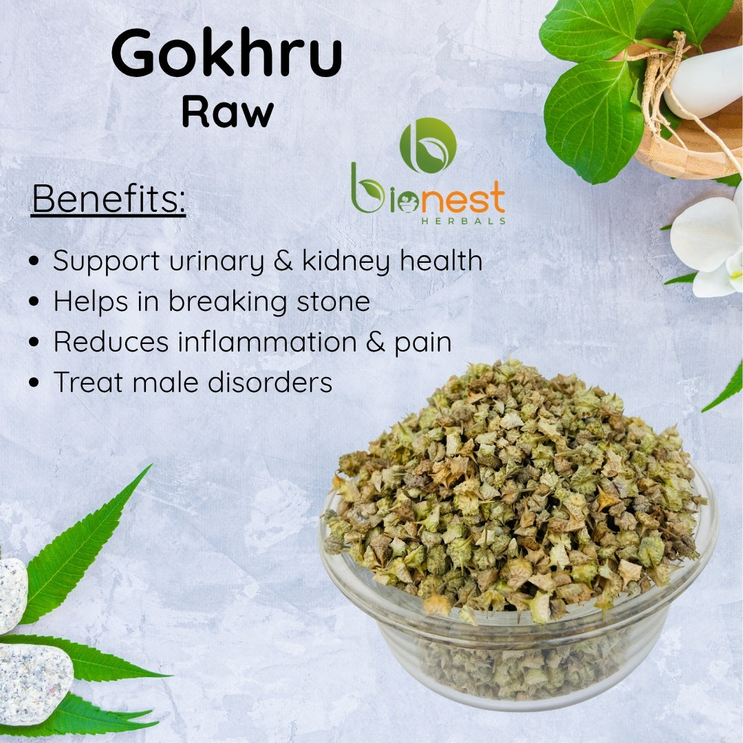 Gokhru Chota (Raw) - Gokshura small | For Kidney, Strength & Stamina