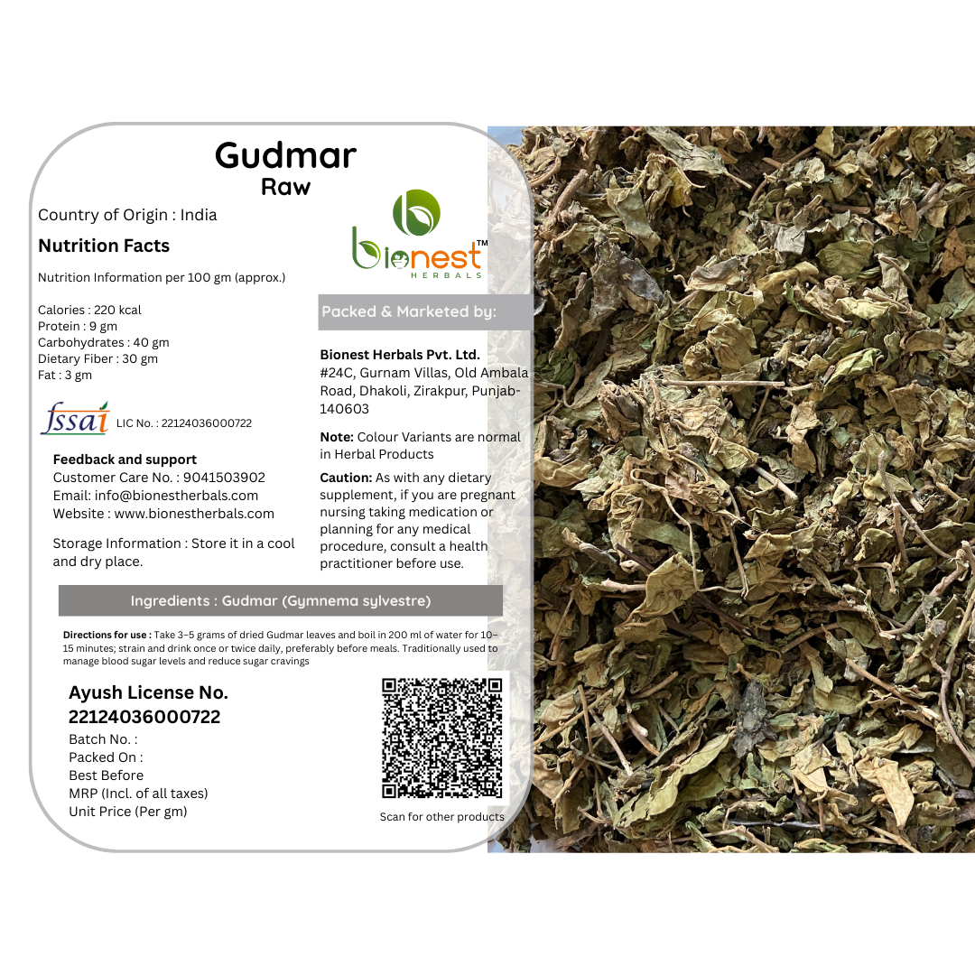 Bionest Herbals Gudmar Leaves - 250 gm