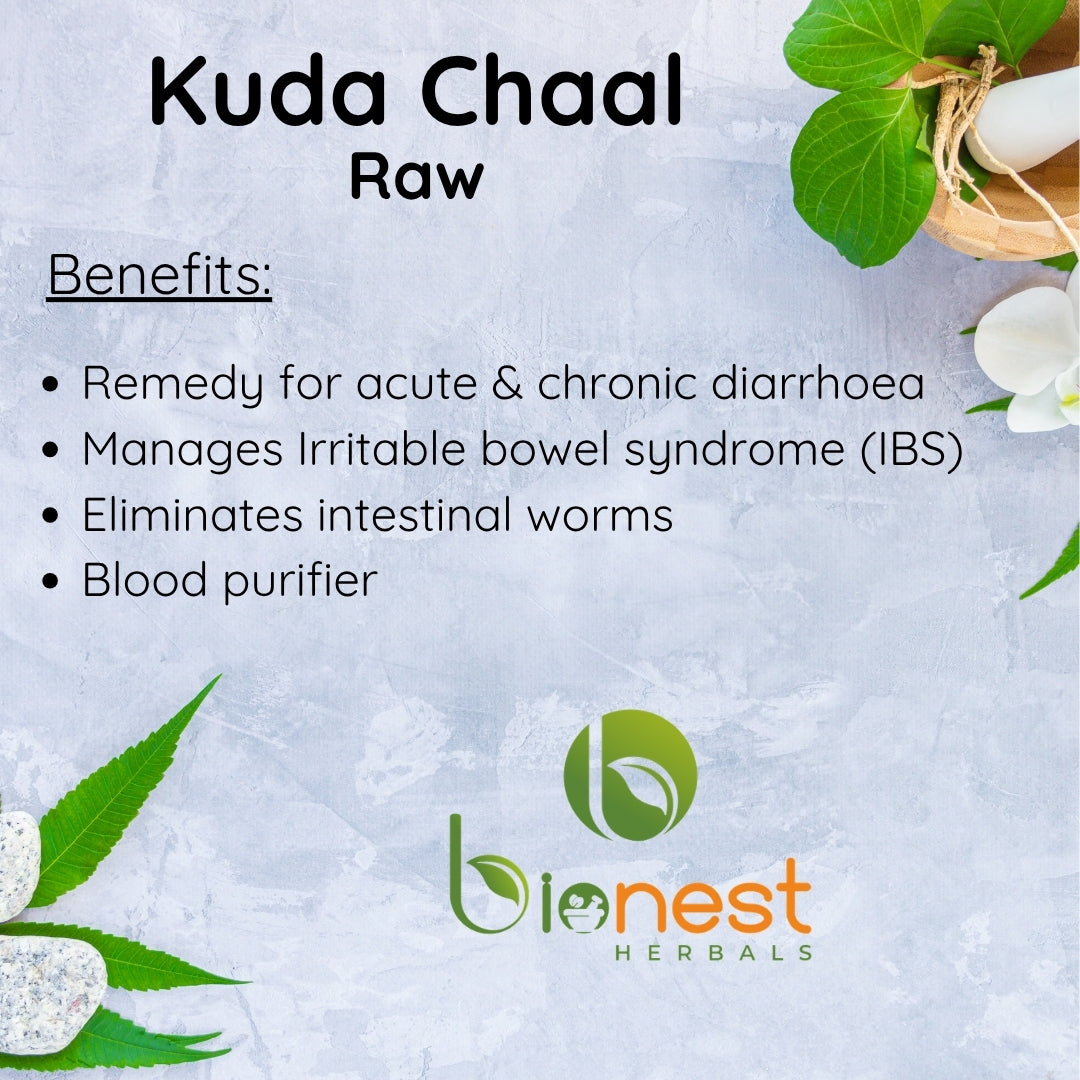 Kuda Chaal (Raw) - 100 g -Kutaj Chaal Treats diarrhoea, Irritable bowel syndrome