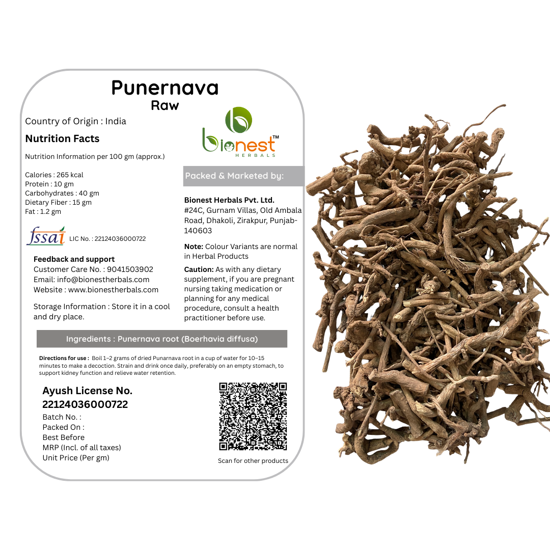 Bionest Herbals Punernava roots - 250 gm