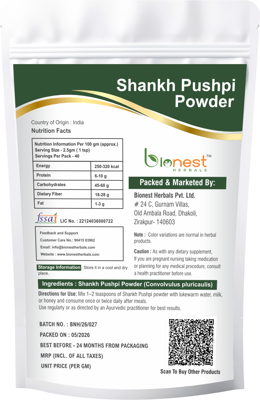 Bionest Herbals Shankhpushpi Powder
