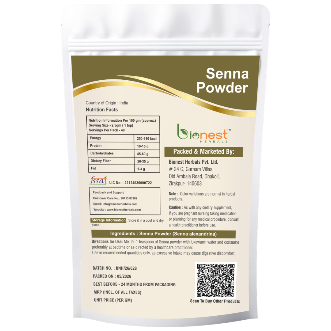Senna Leaves Powder - Sanai, Sonamukhi |Constipation Relief, Colon Cleanse